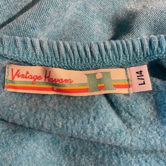 NWT Vintage Havana Turquoise Terry Romper Shorts Youth Large 14 - Picture 5 of 8